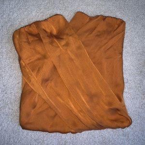 2018 Charlotte Russe Copper V-Neck Top